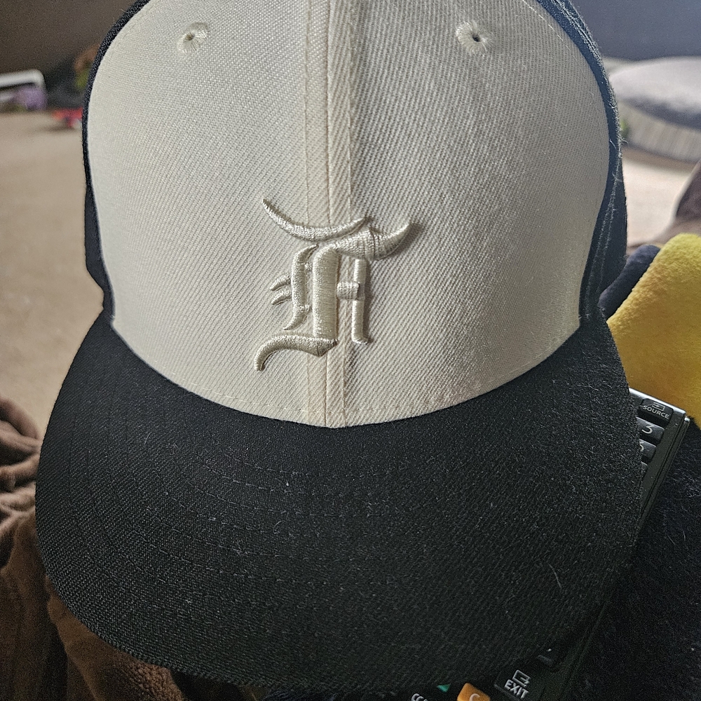 Fear of God Two-Tone Black and Cream Cap